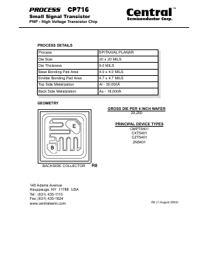 CP716 Datasheet PDF Central Semiconductor
