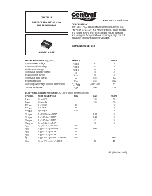 CMLT591E Datasheet PDF Central Semiconductor