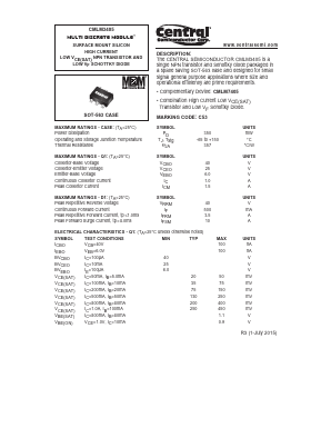 CMLM3405 Datasheet PDF Central Semiconductor