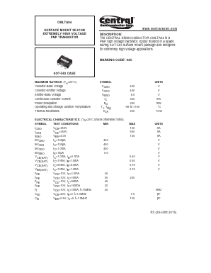 CMLTA94 Datasheet PDF Central Semiconductor