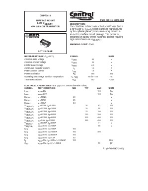 CMPT3410 Datasheet PDF Central Semiconductor