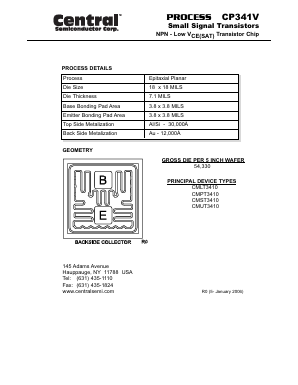 CP341V Datasheet PDF Central Semiconductor