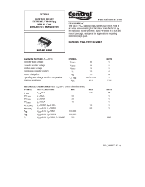 CZT900K Datasheet PDF Central Semiconductor