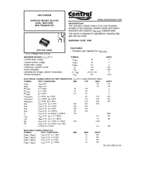 CMLT5088EM Datasheet PDF Central Semiconductor