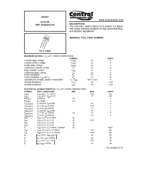 2N3867 Datasheet PDF Central Semiconductor