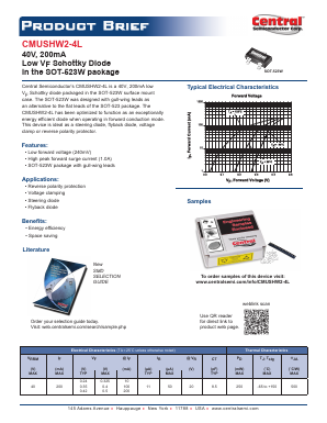 CMUSHW2-4L Datasheet PDF Central Semiconductor
