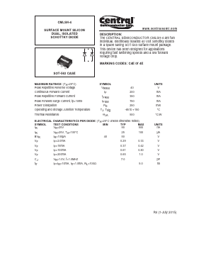 CMLSH-4 Datasheet PDF Central Semiconductor