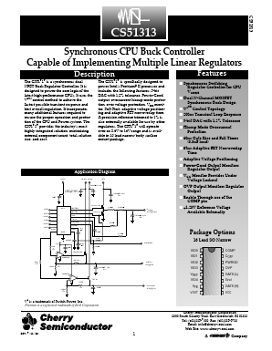 CS51313 Datasheet PDF Cherry semiconductor