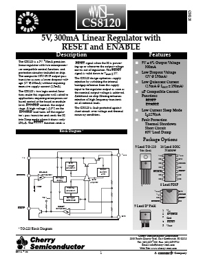 CS8120YTHA5 Datasheet PDF Cherry semiconductor