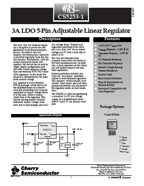 CS5253-1GDP5 Datasheet PDF Cherry semiconductor