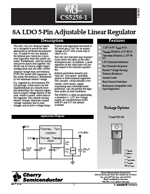 CS5258-1GT5 Datasheet PDF Cherry semiconductor