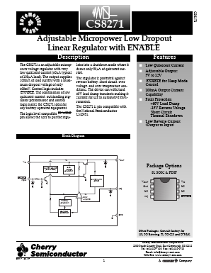 CS8271 Datasheet PDF Cherry semiconductor