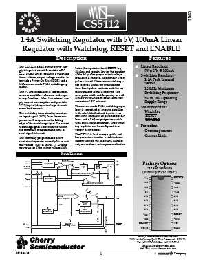 CS5112 Datasheet PDF Cherry semiconductor