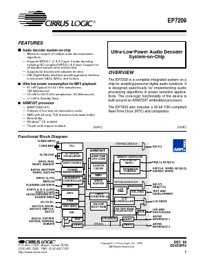 EP7209-CB-A Datasheet PDF Cirrus Logic