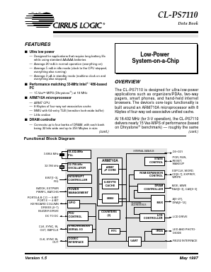 CL-PS7110 Datasheet PDF Cirrus Logic