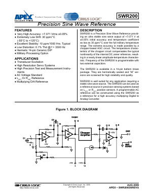 SWR200C Datasheet PDF Cirrus Logic