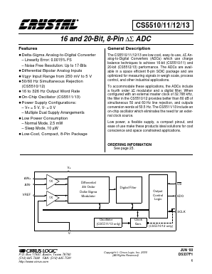 CS5512-AS Datasheet PDF Cirrus Logic