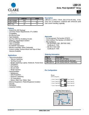 LBB120 Datasheet PDF Clare Inc  => IXYS