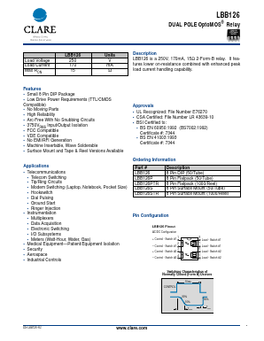 LBB126 Datasheet PDF Clare Inc  => IXYS