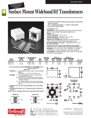 Z9280-ALC Datasheet PDF Coilcraft Inc