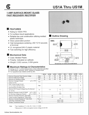 US1B Datasheet PDF Collmer Semiconductor