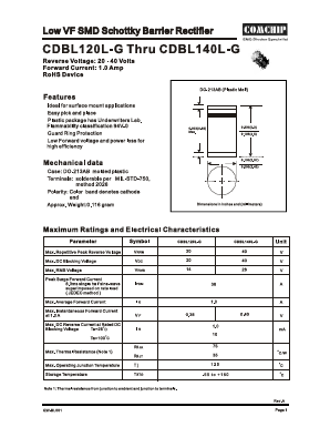 CDBL140L-G Datasheet PDF ComChip