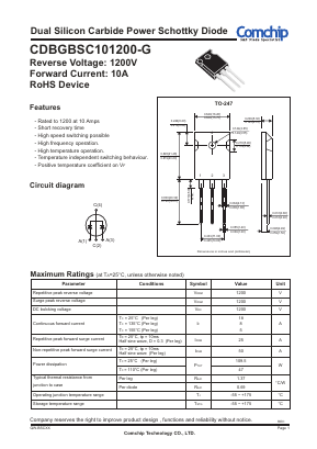 CDBGBSC101200-G Datasheet PDF ComChip