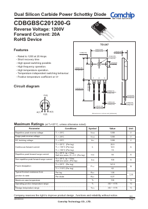 CDBGBSC201200-G Datasheet PDF ComChip