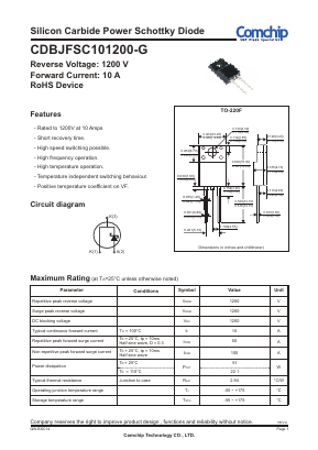 CDBJFSC101200-G Datasheet PDF ComChip