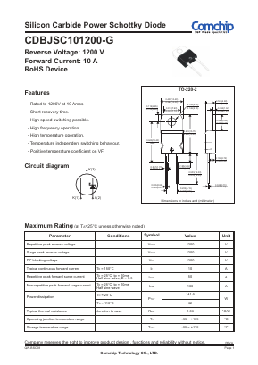 CDBJSC101200-G Datasheet PDF ComChip