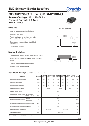 CDBM220-G Datasheet PDF ComChip