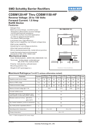 CDBM160-HF Datasheet PDF ComChip