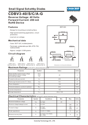 CDBV3-40-G Datasheet PDF ComChip