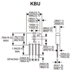 KBU806G-G Datasheet PDF ComChip