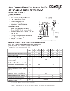 SF20C05C-G Datasheet PDF ComChip