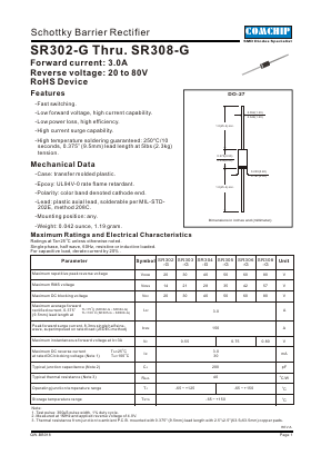 SR308-G Datasheet PDF ComChip