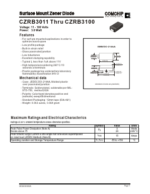 CZRB3018 Datasheet PDF ComChip