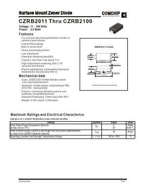 CZRB2013 Datasheet PDF ComChip