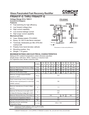 FR8A01F-G Datasheet PDF ComChip