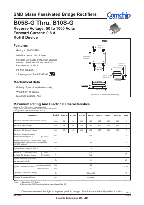 B1S-G Datasheet PDF ComChip