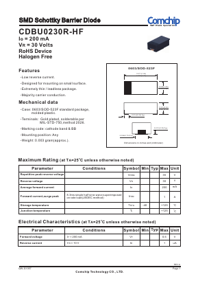 CDBU0230R-HF Datasheet PDF ComChip