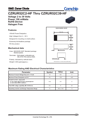 CZRUR52C2-HF Datasheet PDF ComChip