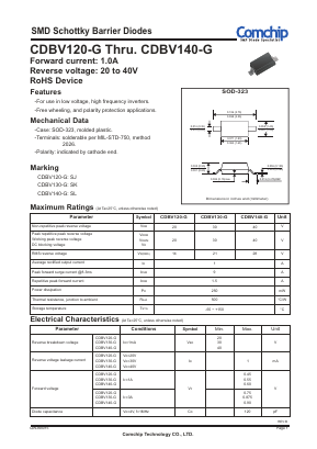 CDBV130-G Datasheet PDF ComChip