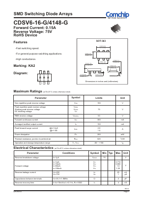 CDSV6-16-G Datasheet PDF ComChip