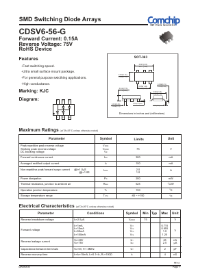 CDSV6-56-G Datasheet PDF ComChip