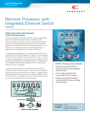 CX84200 Datasheet PDF Conexant Systems