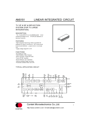 AN5151 Datasheet PDF Contek Microelectronics