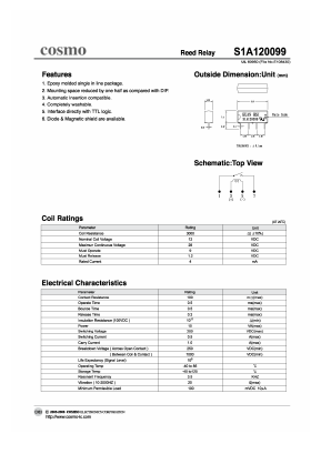 S1A120099 Datasheet PDF COSMO Electronics