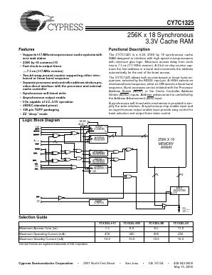 7C1325-100 Datasheet PDF Cypress Semiconductor