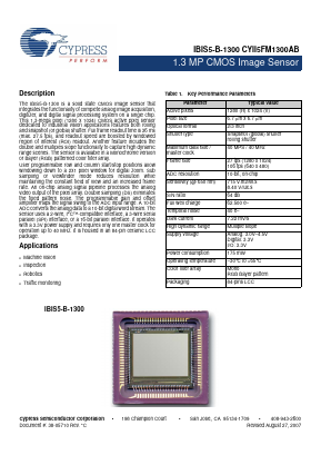 CYII5SC1300AB-QDC Datasheet PDF Cypress Semiconductor